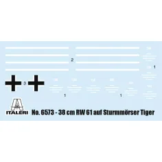Italeri 1/35 38 cm RW 61 auf STURMMORSER TIGER machetă de tanc imaginea 2