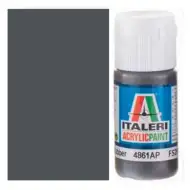 Italeri Flat Rubber (4861AP) - Vopsea mată pentru machete, culoare cauciuc, 20ml