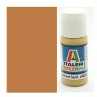 Italeri Flat US Army/Mar.Gulf Armor Sand (4812AP) - Vopsea mată pentru machete, nisip de deșert pentru blindate US Army/Mar.Gulf, 20ml