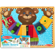 Joc educativ din lemn pentru dezvoltarea abilităților de bază cu ursuleț - Melissa &amp; Doug