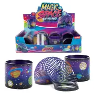 Jucărie spirală pentru urcat scări, cu tematică spațială.