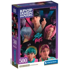 K-pop vânători de demoni Saja Boys puzzle de 500 piese - Clementoni