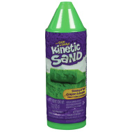 Kinetic Sand: apasă și rotește nisip modelabil verde - Spin Master