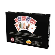 Korda All-In Deluxe pachet dublu de cărți franțuzești (2x52 de cărți + 6 Joker) imaginea 2