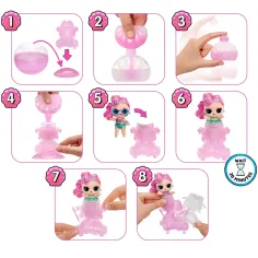 L.O.L. Surprise: Surprize sirenă miniaturi DIY cu coadă de sirenă care își schimbă culoarea 1buc imaginea 3