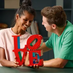 LEGO® ART: LOVE decorațiune cu inscripție (31214) imaginea 3