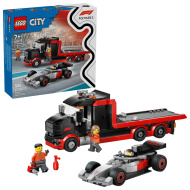 LEGO® City: camion F1® cu o mașină de curse Audi F1® (60493)