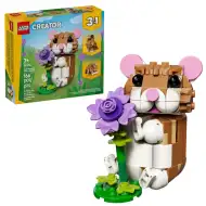 LEGO® Creator: Un hamster drăguț cu o floare (31376)