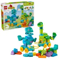 LEGO® DUPLO®: Dinozauri pe roți 3 în 1 (10451)