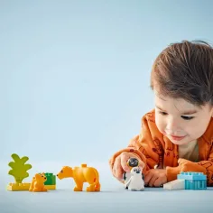 LEGO® DUPLO®: Familii de animale sălbatice: Pinguini și lei (10442) imaginea 4