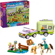 LEGO® Friends: Remorcă pentru transportul cailor și mânzilor (42695)