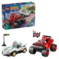 LEGO® Sonic the Hedgehog™: Mașina lui Silver împotriva monster truck-ului lui Knuckles (77118)