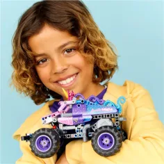 LEGO® Technic: Monster Jam™ Sparkle Smash™ - cu mecanism pull-back (42220) imaginea 5