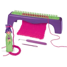 LENA: Set creativ de tricotat și croșetat cu ac de tricotat și ață imaginea 2