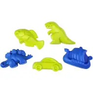 LENA: Set de nisip cu dinozauri, în plasă, 5 piese