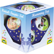 LENA: Toupie metalică cu călăreț, 19 cm