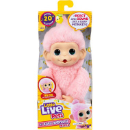 Little Live Pets: Mini Maki Luna Lemon, maimuță roz interactivă
