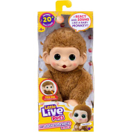 Little Live Pets: Mini Maki Pepi Peach maimuță interactivă crem