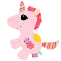 Little Stars: Jucărie de dentiție cu unicorn, batistă zornăitoare imaginea 3
