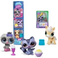 Littlest Pet Shop: Bufniță, raton, ponei – pachet de 3 figurine, seria a 4-a