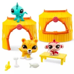 Littlest Pet Shop: Pachet de 3 figurine Seria 1 - Junglă imaginea 2