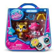 Littlest Pet Shop: Pachet dublu de figurine de animale de companie S5 - Cameleon și Jaguar