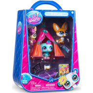 Littlest Pet Shop: Petrecere cu pijamale — set de joacă cu 3 figurine