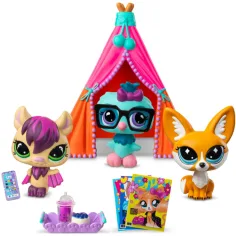 Littlest Pet Shop: Petrecere cu pijamale — set de joacă cu 3 figurine imaginea 2
