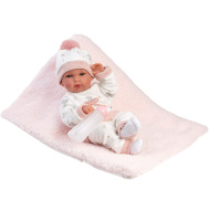 Llorens: Bimba, păpușă nou-născută de 35 cm, cu biberon și pătură.