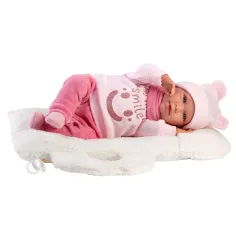 Llorens: Mimi, păpușă de 42 cm care plânge, cu port-bebe alb imaginea 4