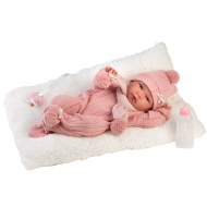 Llorens: Nica, păpușă nou-născută de 40 cm, cu biberon și pernă
