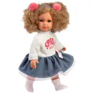 Llorens: Păpușă Elena de 35 cm cu păr creț și fustă