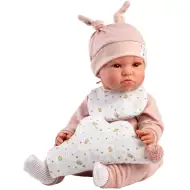 Llorens: Păpușă plângătoare Luna de 45 cm cu pernă cu buline