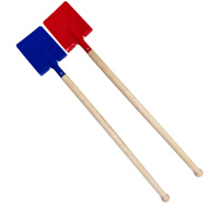 Lopată metalică cu mâner din lemn, de 60 cm, în mai multe variante.