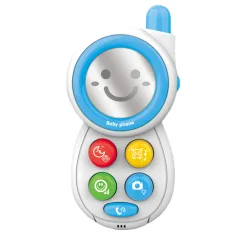 Lumea Muzicii: Telefon bebeluș albastru cu lumină și sunet imaginea 2