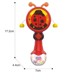 Lumea Muzicii: Tobă cu bile și ciupercuțe 17cm imaginea 3