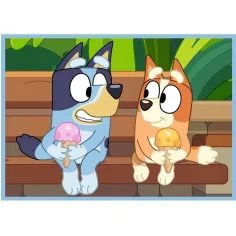 Lumea lui Bluey 4 în 1 puzzle de 12-15-20-24 piese - Trefl imaginea 2