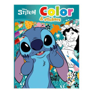 Luna: Caiet de colorat Disney Stitch cu autocolante, 32 de pagini