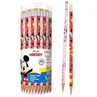 Luna: Creion cu gumă de șters, cu Mickey și Minnie Mouse, disponibil în două modele, 1 buc.