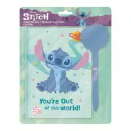 Luna: Disney Stitch Jurnal secret cu lacăt și pix cu pompon 12x18cm, 60 de file