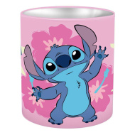 Luna: Disney Stitch suport metalic cilindric pentru instrumente de scris 10x11 cm