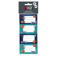 Luna: Etichetă pentru caiete cu model de baschet Must Team, pachet de 20 bucăți