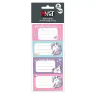 Luna: Etichete pentru caiete cu model Must Team Unicorni, set de 20 bucăți