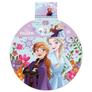 Luna: Frozen, caiet de schițe rotund, 40 de pagini, cu autocolante