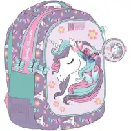 Luna: Ghiozdan școlar Must Team Unikornis cu 3 compartimente rotunjite, rucsac 32x18x43cm