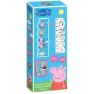 Luna: Înălțime măsurată de colorat cu Peppa Pig, puzzle maxi cu 25 de piese