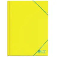 Luna: Mapă cu elastic Must Team galbenă 25x35cm