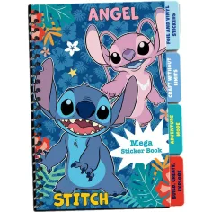 Luna: Mega caiet cu autocolante Disney Stitch