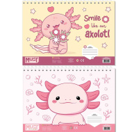 Luna: Must Axolotl caiet de schițe A4, 30 de file, în mai multe variante