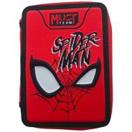 Luna: Must Team penar umplut cu 2 niveluri, cu imprimeu Spider-Man, 15x5x21 cm